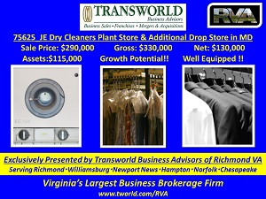 75625_JE Dry Cleaners Plant Store & Additional Drop Store in Southern Maryland-SBA approved